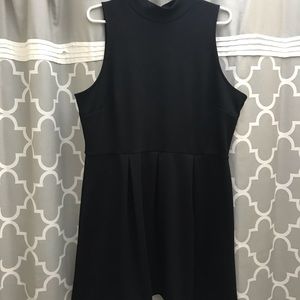 Black High Collar Dress